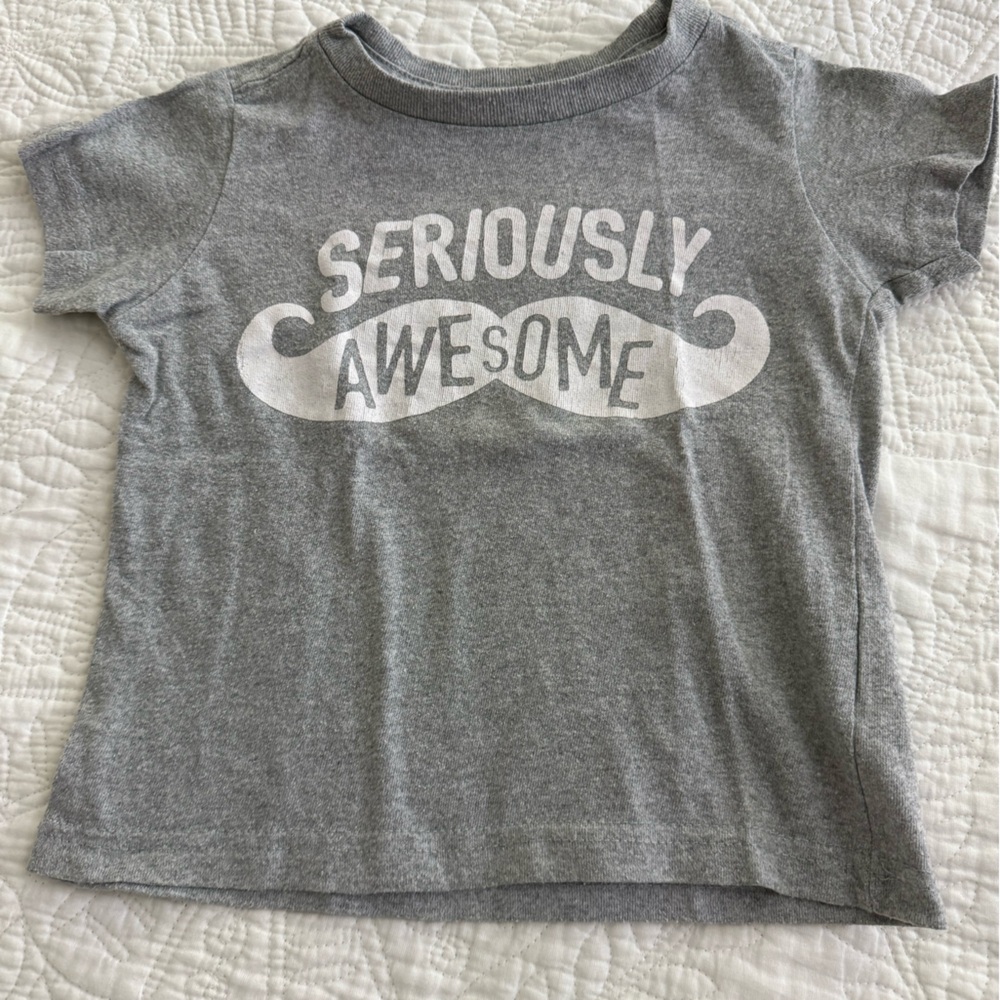 Mini CD  Gray 'Seriously Awesome' Kids Tee